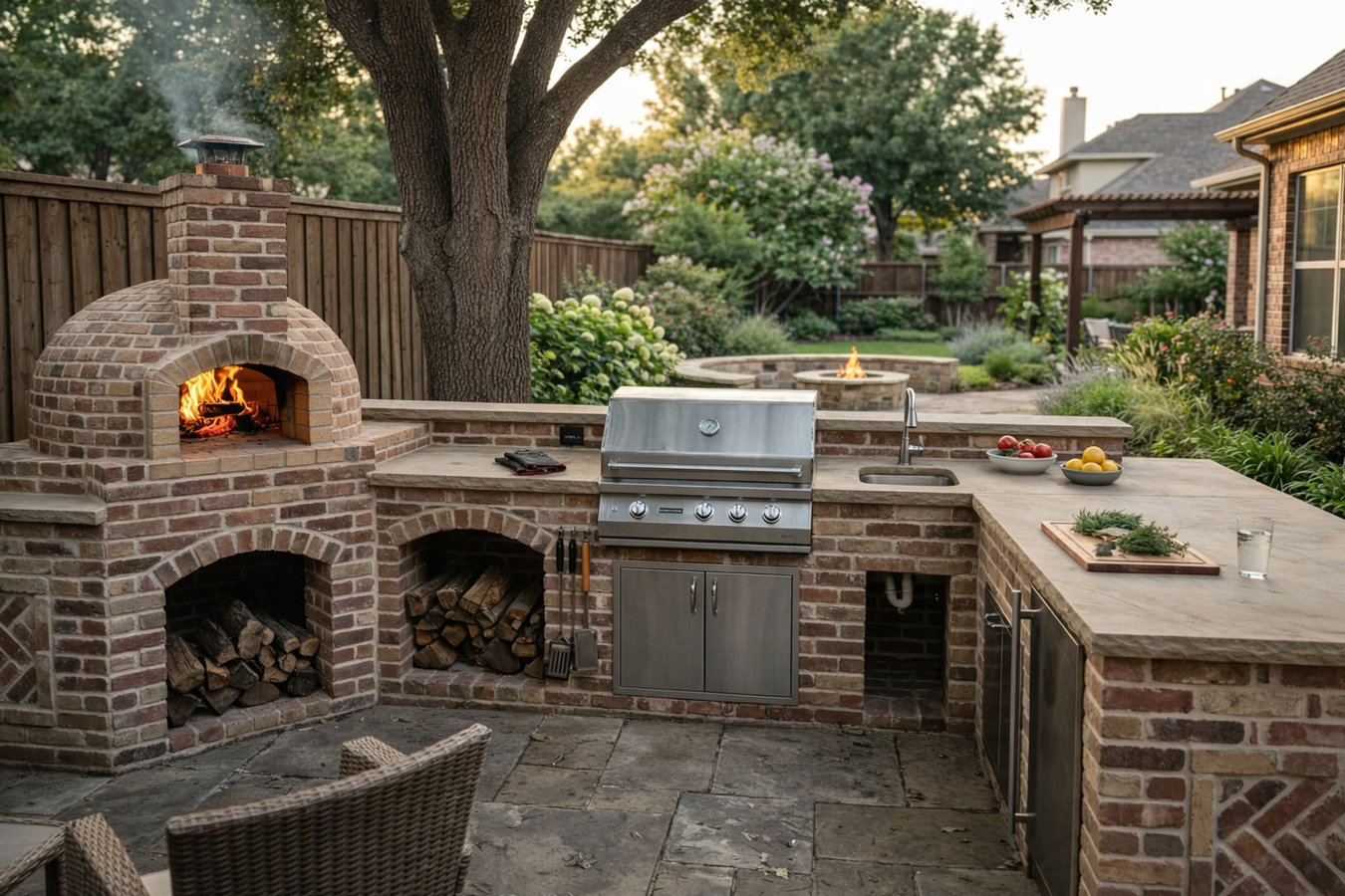 Outdoor kitchen masonry in Trenton, NJ